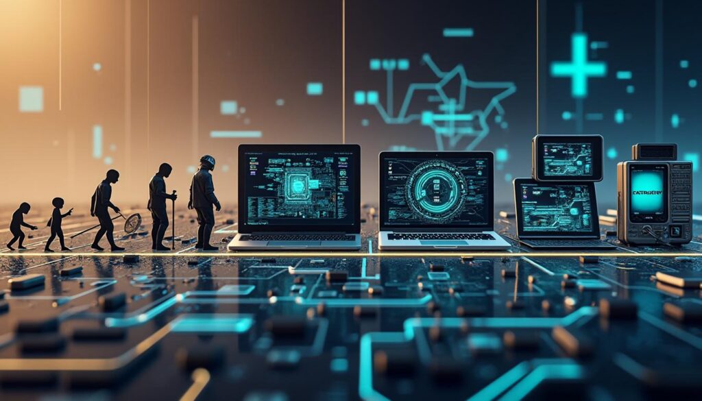 découvrez l'évolution fascinante de la technologie informatique à travers les âges, de ses débuts rudimentaires aux innovations modernes qui transforment notre quotidien.