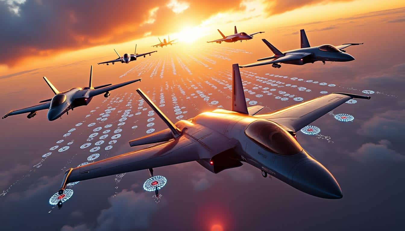 découvrez comment la coordination de manœuvres aériennes synchronisées permet de déployer efficacement un essaim de micro-drones pour des opérations précises et innovantes.