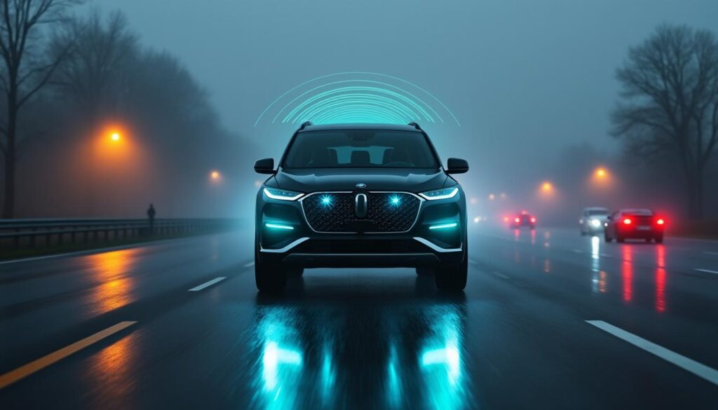 découvrez comment le radar embarqué améliore la détection d'obstacles dans des conditions de brouillard épais, garantissant ainsi sécurité et fiabilité.