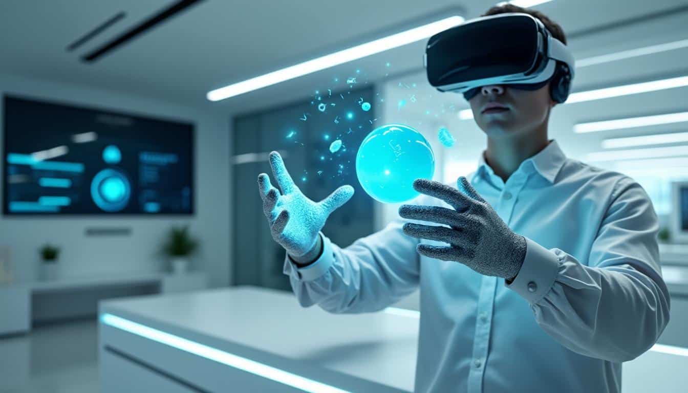 découvrez comment l'interface haptique permet de restituer le sens du toucher dans la réalité virtuelle, offrant une expérience immersive et sensorielle unique.