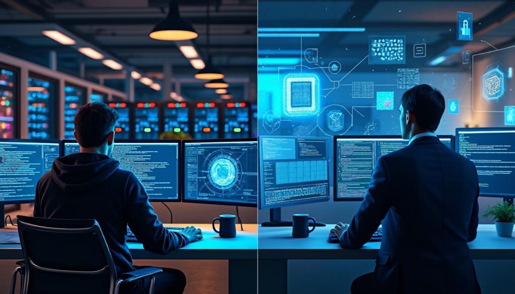 découvrez les principales différences entre l'informatique et les technologies de l'information, leurs définitions, applications et impacts dans le monde numérique.