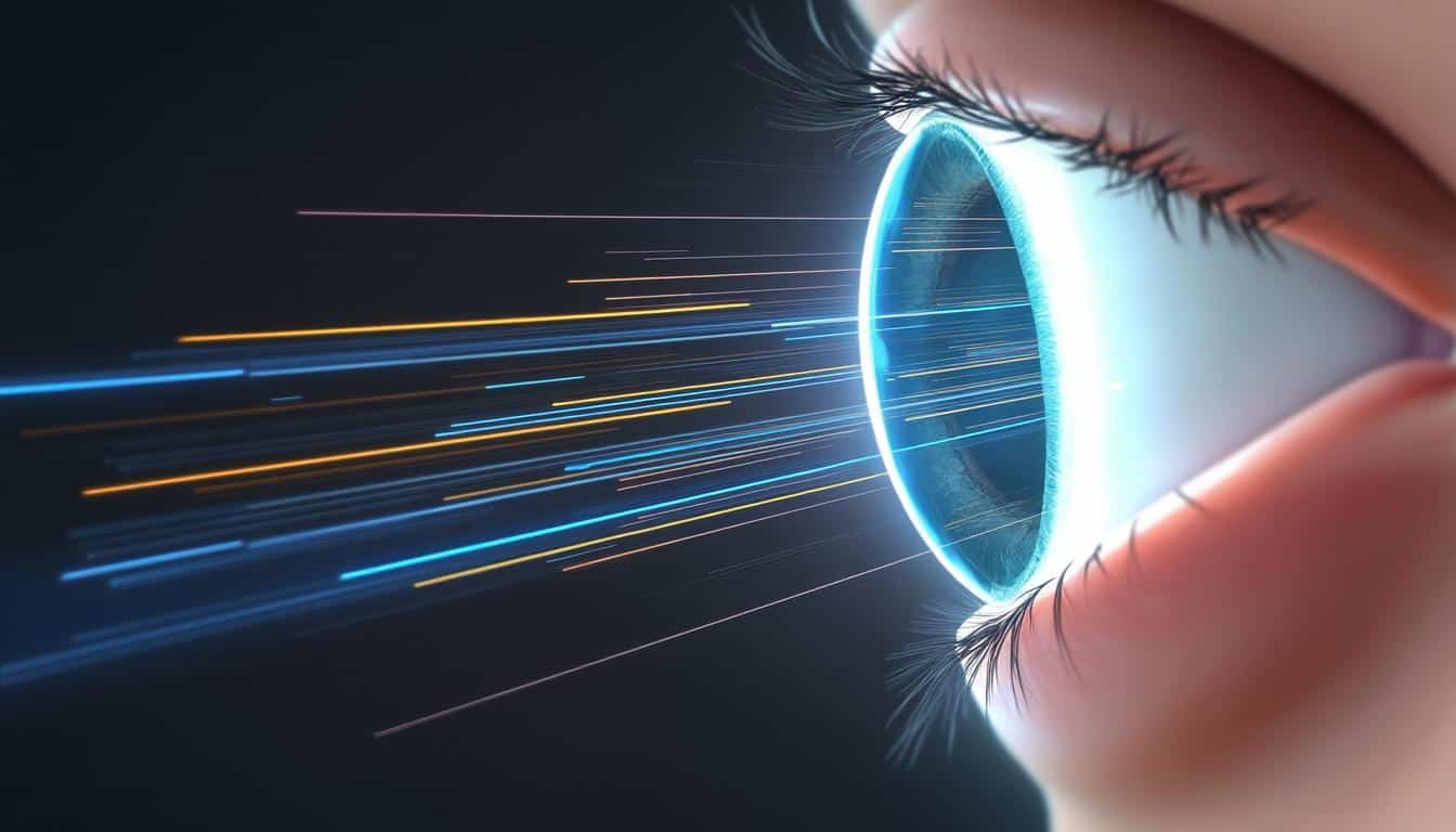 découvrez comment la déformation conique progressive de la vision est un signe révélateur du kératocône de la cornée, une condition oculaire affectant la forme et la vision.