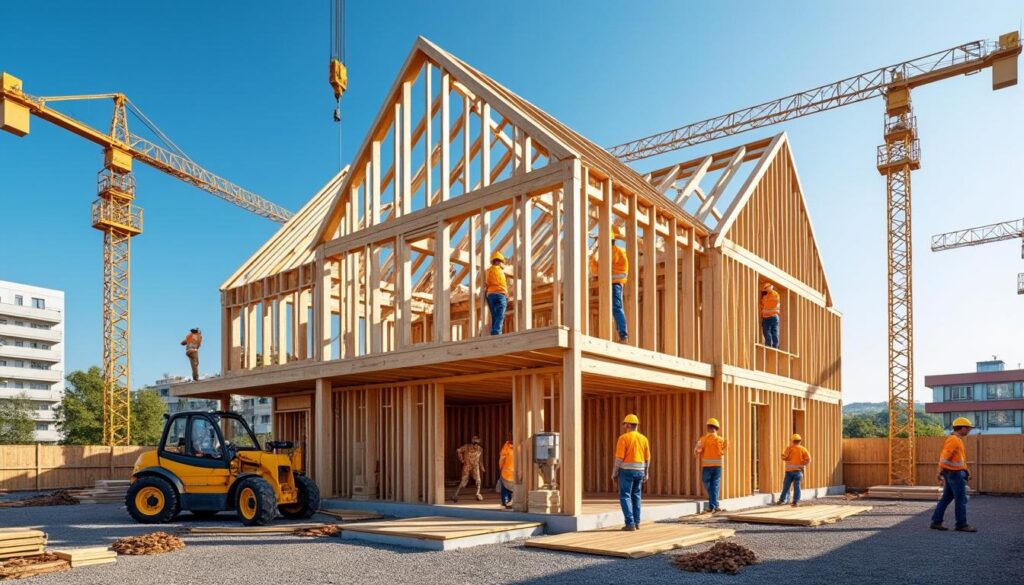 découvrez comment la rapidité de montage du chantier optimise l'efficacité et les avantages de l'extension en ossature bois pour vos projets de construction.