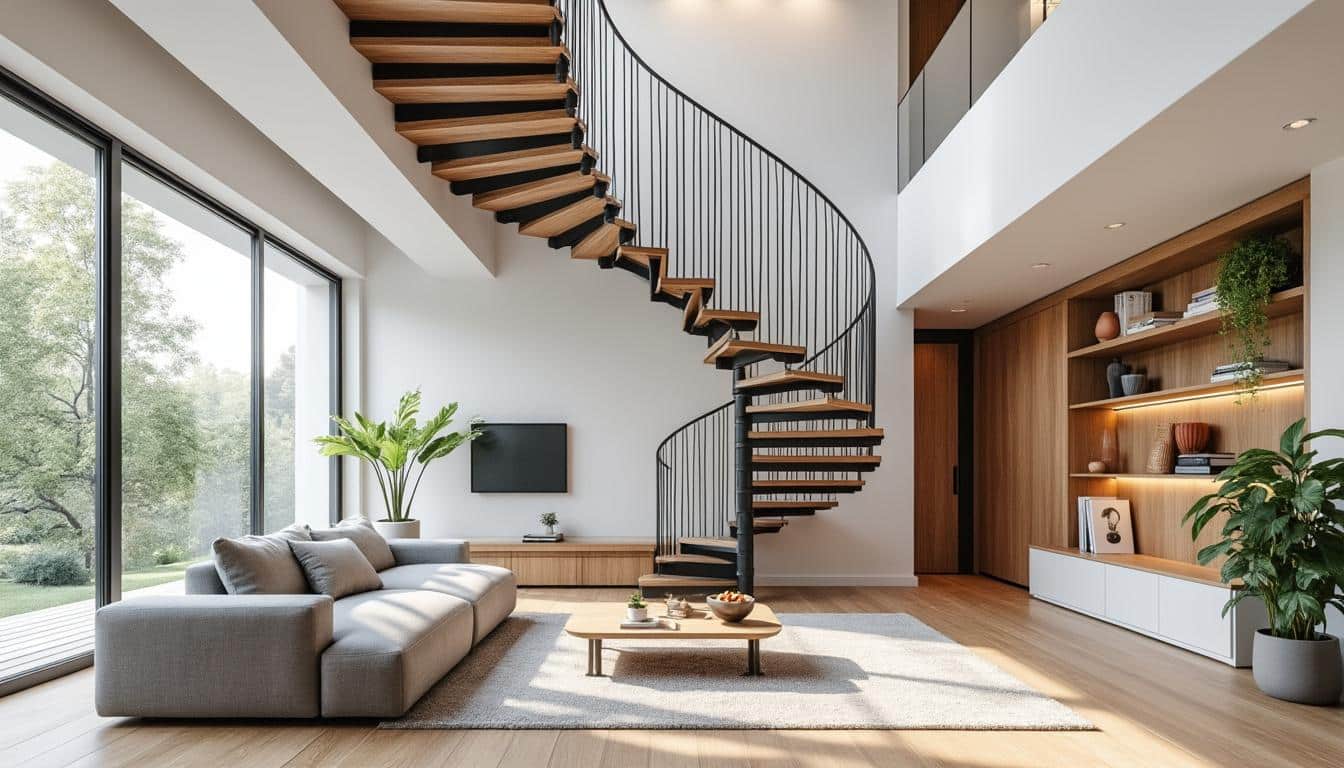 découvrez comment l'escalier colimaçon optimise l'espace dans les petites maisons, alliant fonctionnalité et design pour un intérieur pratique et esthétique.