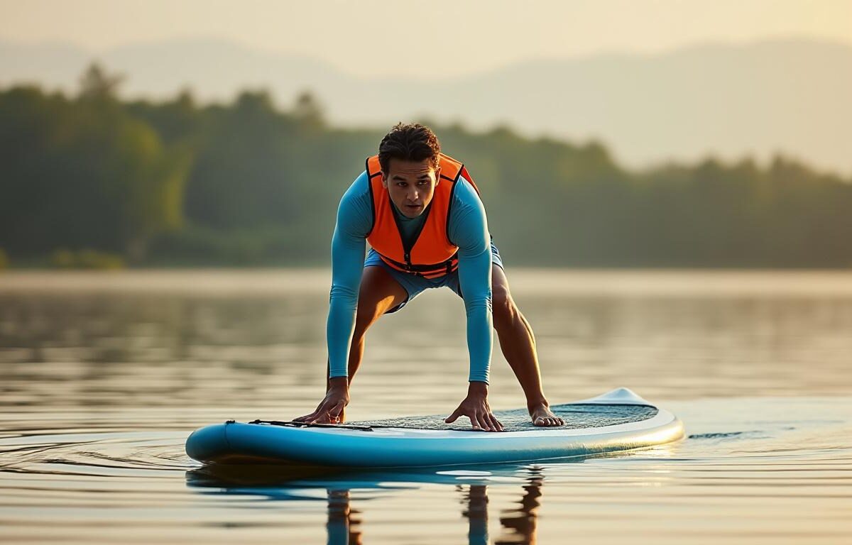 découvrez les défis et astuces pour maintenir votre équilibre debout sur la planche gaïna en stand-up paddle, et profitez pleinement de vos sessions sur l'eau.