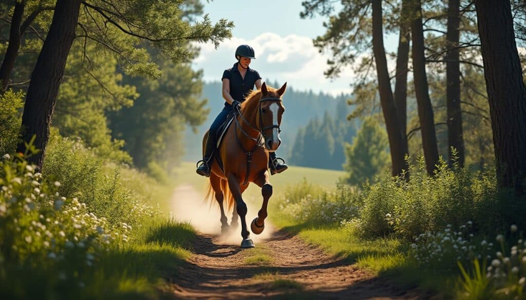 découvrez l'importance de maîtriser les allures du cheval avant de partir en randonnée équestre en pleine nature pour une expérience sécurisée et agréable.