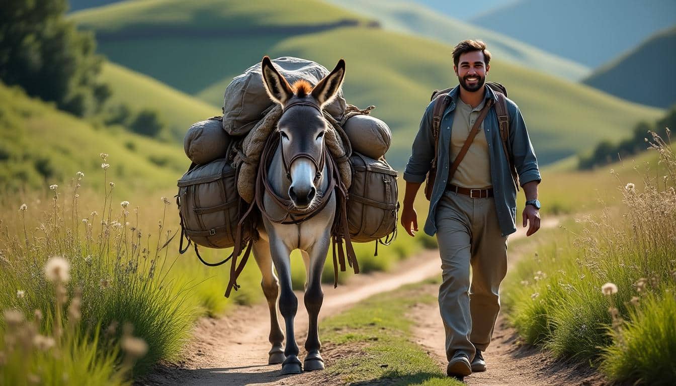 découvrez comment le portage soulageant des bagages par l'âne de bât facilite l'itinérance, rendant les voyages plus agréables et respectueux pour l'animal.